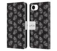 Head Case Designs Officially Licensed Frida Kahlo Black Heart Typography Leather Wallet Case Compatible With Apple iPhone 16e