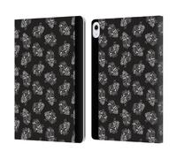 Head Case Designs Officially Licensed Frida Kahlo Black Heart Typography Leather Wallet Case Compatible With Apple iPad Air 13 2024/2025