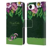 Head Case Designs Officially Licensed Frida Kahlo Blooms Purple Florals Leather Wallet Case Compatible With Apple iPhone 16e