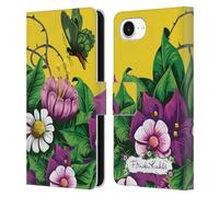 Head Case Designs Officially Licensed Frida Kahlo Butterfly Purple Florals Leather Wallet Case Compatible With Apple iPhone 16e