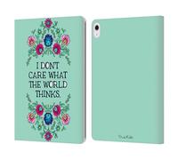 Head Case Designs Officially Licensed Frida Kahlo Confident Woman Art & Quotes Leather Wallet Case Compatible With Apple iPad Air 13 2024/2025