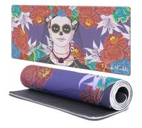 Head Case Designs Officially Licensed Frida Kahlo Day of the Dead Floral Art 37.4 x 15.75 x 0.16 inches (900 x 400 mm) - XL Gaming Office Desk PC Keyboard Mouse Mat Pad