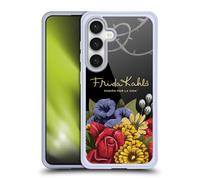 Head Case Designs Officially Licensed Frida Kahlo Efflorescence Red Florals Gel Case [Military Grade Protection] Compatible With Samsung Galaxy S24 5G