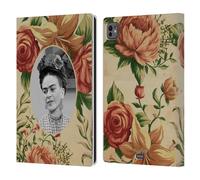 Head Case Designs Officially Licensed Frida Kahlo Floral Portraits And Quotes Leather Wallet Case Compatible With Apple iPad Pro 11 M4/M5 2024/2025
