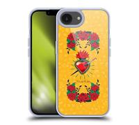 Head Case Designs Officially Licensed Frida Kahlo Heart and Roses Icons Gel Case [Military Grade Protection] Compatible with Apple iPhone 16e and Compatible with MagSafe