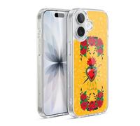 Head Case Designs Officially Licensed Frida Kahlo Heart and Roses Icons Gel Case [Military Grade Protection] Compatible with Apple iPhone 17 and Compatible with MagSafe