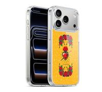 Head Case Designs Officially Licensed Frida Kahlo Heart and Roses Icons Gel Case [Military Grade Protection] Compatible with Apple iPhone 17 Pro and Compatible with MagSafe