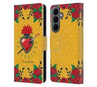 Head Case Designs Officially Licensed Frida Kahlo Heart and Roses Icons Leather Wallet Case Compatible With Samsung Galaxy S26 Plus