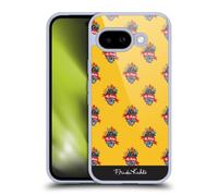 Head Case Designs Officially Licensed Frida Kahlo Heart Pattern Typography Gel Case [Military Grade Protection] Compatible With Google Pixel 9A