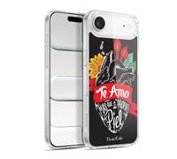 Head Case Designs Officially Licensed Frida Kahlo Heart Typography Gel Case [Military Grade Protection] Compatible with Apple iPhone 17 Air and Compatible with MagSafe