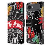 Head Case Designs Officially Licensed Frida Kahlo Heart Typography Leather Wallet Case Compatible With Apple iPhone 17 Air