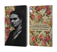 Head Case Designs Officially Licensed Frida Kahlo I Love You Portraits And Quotes Leather Wallet Case Compatible With Apple iPad Air 13 2024/2025