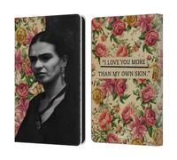 Head Case Designs Officially Licensed Frida Kahlo I Love You Portraits And Quotes Leather Wallet Case Compatible With Amazon Kindle Paperwhite 6
