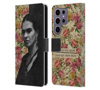 Head Case Designs Officially Licensed Frida Kahlo I Love You Portraits and Quotes Leather Wallet Case Compatible with Samsung Galaxy S25 Ultra