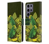 Head Case Designs Officially Licensed Frida Kahlo Love Birds Tropical Leather Wallet Case Compatible with Samsung Galaxy S25 Ultra