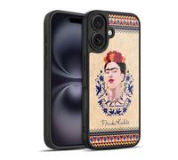 Head Case Designs Officially Licensed Frida Kahlo Navy Blue Portrait Gel Armour Case [Military Grade Protection] Compatible With Apple iPhone 16