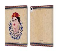 Head Case Designs Officially Licensed Frida Kahlo Navy Blue Portrait Leather Wallet Case Compatible With Apple iPad Air 13 2024/2025