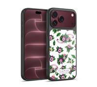 Head Case Designs Officially Licensed Frida Kahlo Pattern Purple Florals Gel Armour Case [Military Grade Protection] Compatible With Apple iPhone 18 Pro Max