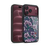 Head Case Designs Officially Licensed Frida Kahlo Purple Flowers Gel Armour Case [Military Grade Protection] Compatible With Apple iPhone 18 Pro