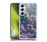 Head Case Designs Officially Licensed Frida Kahlo Purple Flowers Gel Case [Military Grade Protection] Compatible With Samsung Galaxy A55 5G