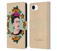 Head Case Designs Officially Licensed Frida Kahlo Purple Portrait Leather Wallet Case Compatible With Apple iPhone 16e