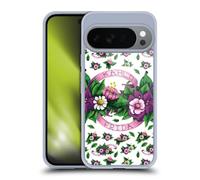 Head Case Designs Officially Licensed Frida Kahlo Ribbon Purple Florals Gel Case [Military Grade Protection] Compatible with Google Pixel 10 and Compatible with MagSafe
