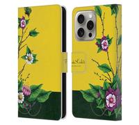 Head Case Designs Officially Licensed Frida Kahlo Shrub Purple Florals Leather Wallet Case Compatible With Apple iPhone 16 Pro