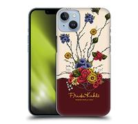 Head Case Designs Officially Licensed Frida Kahlo Shrub Red Florals Hard Back Case Compatible With Apple iPhone 14 Plus