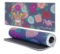 Head Case Designs Officially Licensed Frida Kahlo Skull Floral Art 37.4 x 15.75 x 0.16 inches (900 x 400 mm) - XL Gaming Office Desk PC Keyboard Mouse Mat Pad