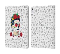 Head Case Designs Officially Licensed Frida Kahlo Sugar Skull Icons Leather Wallet Case Compatible With Apple iPad Air 13 2024/2025