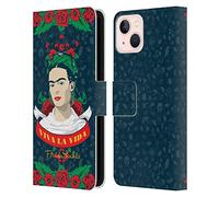 Head Case Designs Officially Licensed Frida Kahlo Viva La Vida Icons Leather Wallet Case Compatible With Apple iPhone 13