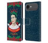 Head Case Designs Officially Licensed Frida Kahlo Viva La Vida Icons Leather Wallet Case Compatible With Apple iPhone 17 Air