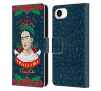 Head Case Designs Officially Licensed Frida Kahlo Viva La Vida Icons Leather Wallet Case Compatible With Apple iPhone 16e