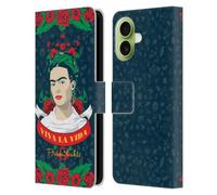 Head Case Designs Officially Licensed Frida Kahlo Viva La Vida Icons Leather Wallet Case Compatible With Apple iPhone 17