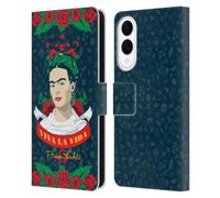 Head Case Designs Officially Licensed Frida Kahlo Viva La Vida Icons Leather Wallet Case Compatible With Samsung Galaxy S25 Edge