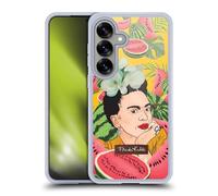 Head Case Designs Officially Licensed Frida Kahlo Watermelon Portrait 3 Gel Case [Military Grade Protection] Compatible with Samsung Galaxy S25 and Compatible with MagSafe