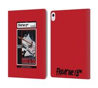 Head Case Designs Officially Licensed Friday the 13th 1980 Poster 2 Graphics Leather Wallet Case Compatible With Apple iPad Air 13 2024/2025