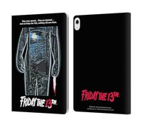 Head Case Designs Officially Licensed Friday the 13th 1980 Poster Graphics Leather Wallet Case Compatible With Apple iPad Air 13 2024/2025