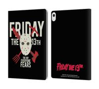 Head Case Designs Officially Licensed Friday the 13th 1980 The Day Everyone Fears Graphics Leather Wallet Case Compatible With Apple iPad Air 13 2024/2025