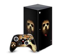 Head Case Designs Officially Licensed Friday the 13th 2009 Jason Voorhees Poster Graphics Vinyl Sticker Gaming Skin Decal Cover Compatible With Xbox Series X Console and Controller Bundle