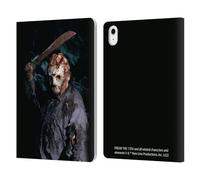 Head Case Designs Officially Licensed Friday the 13th: Jason Goes To Hell Jason Voorhees Graphics Leather Wallet Case Compatible With Apple iPad Air 11 2020/2022/2024/2025