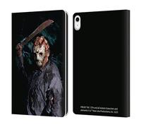 Head Case Designs Officially Licensed Friday the 13th: Jason Goes To Hell Jason Voorhees Graphics Leather Wallet Case Compatible With Apple iPad 10.9 2022/2025