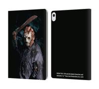 Head Case Designs Officially Licensed Friday the 13th: Jason Goes To Hell Jason Voorhees Graphics Leather Wallet Case Compatible With Apple iPad Air 13 2024/2025