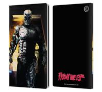 Head Case Designs Officially Licensed Friday the 13th: Jason X Jason Cyborg Graphics Leather Wallet Case Compatible With Amazon Fire Max 11 2023