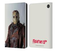 Head Case Designs Officially Licensed Friday the 13th: Jason X Jason Graphics Leather Wallet Case Compatible With Amazon Fire 7 2022