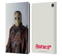 Head Case Designs Officially Licensed Friday the 13th: Jason X Jason Graphics Leather Wallet Case Compatible With Amazon Fire Max 11 2023