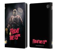 Head Case Designs Officially Licensed Friday the 13th: Jason X Jason Voorhees Graphics Leather Wallet Case Compatible With Amazon Fire 7 2022