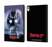 Head Case Designs Officially Licensed Friday the 13th Part VI Poster Jason Lives Key Art Leather Wallet Case Compatible With Apple iPad Air 13 2024/2025
