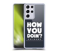 Head Case Designs Officially Licensed Friends TV Show How You Doin' Quotes Gel Case [Military Grade Protection] Compatible With Samsung Galaxy S21 Ultra 5G