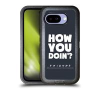 Head Case Designs Officially Licensed Friends TV Show How You Doin' Quotes Ultra-Armoured Shockproof Case [Military Grade Protection] Compatible With Google Pixel 9A